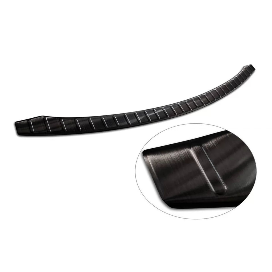 Paraurti Posteriore Protezione Nero Lucido per Tesla Model S 2012-2016