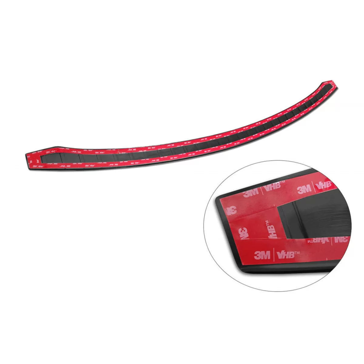 Paraurti Posteriore Protezione Nero Lucido per Tesla Model S 2012-2016