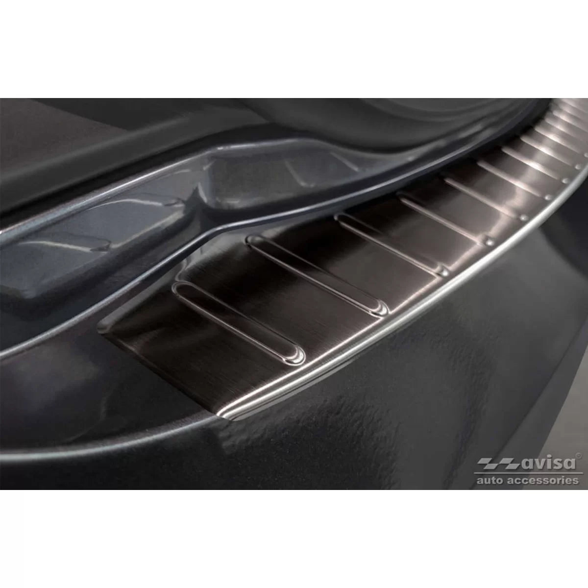 Paraurti Posteriore Protezione Nero Lucido per Tesla Model S 2012-2016