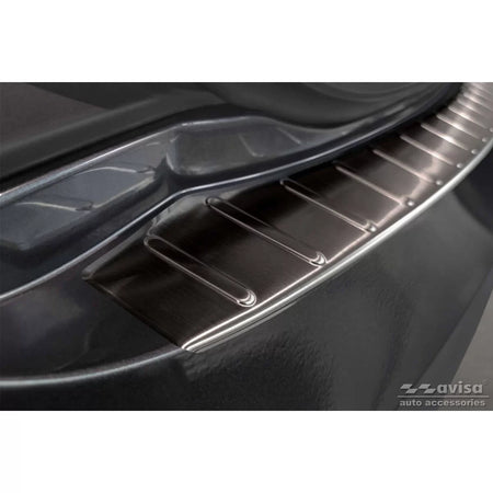 Paraurti Posteriore Protezione Nero Lucido per Tesla Model S 2012-2016