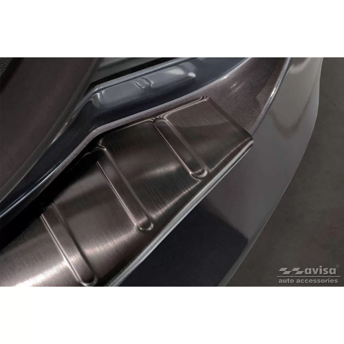 Paraurti Posteriore Protezione Nero Lucido per Tesla Model S 2012-2016