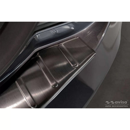 Paraurti Posteriore Protezione Nero Lucido per Tesla Model S 2012-2016