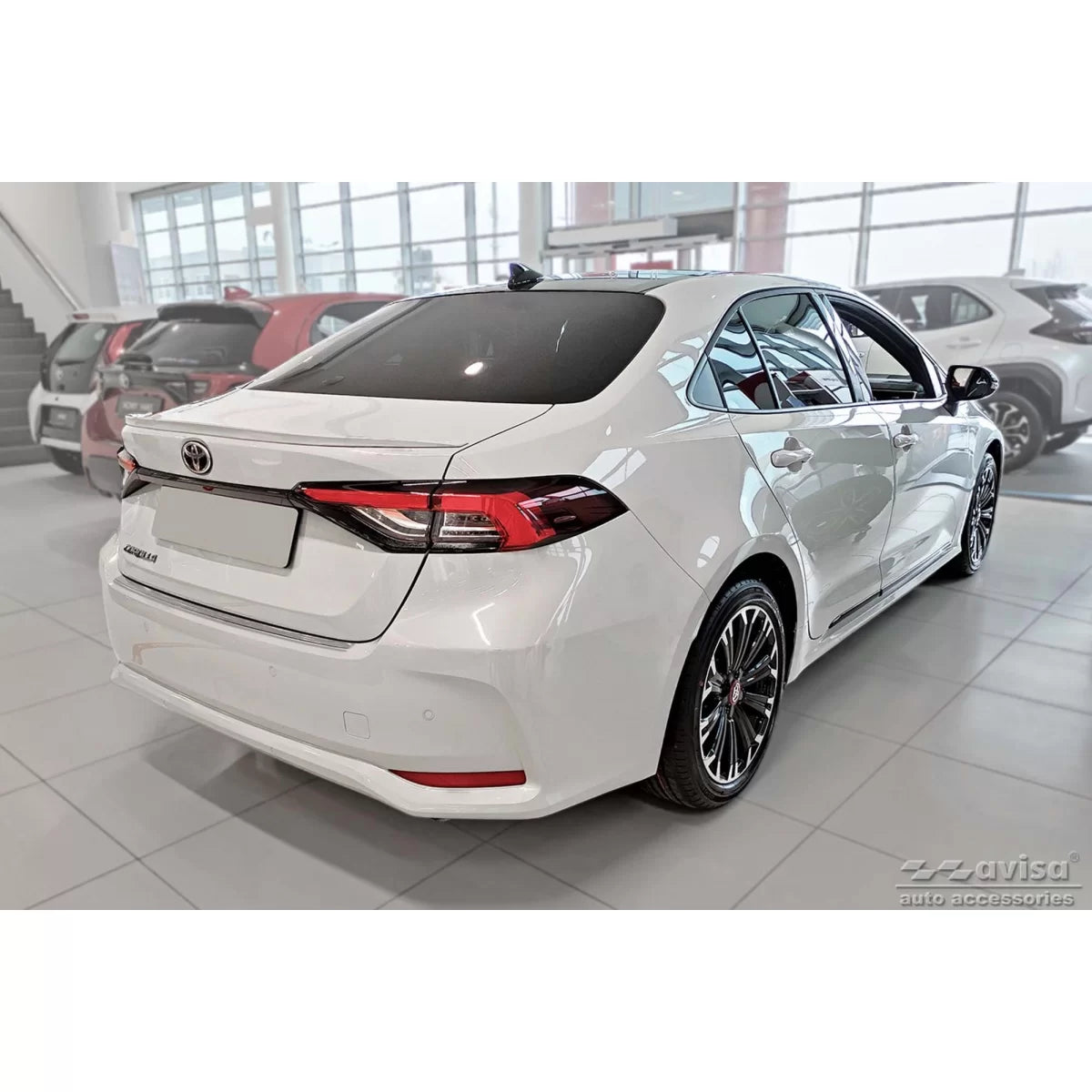Paraurti Posteriore Protezione Cromata per Toyota Corolla Berlina dal 2018