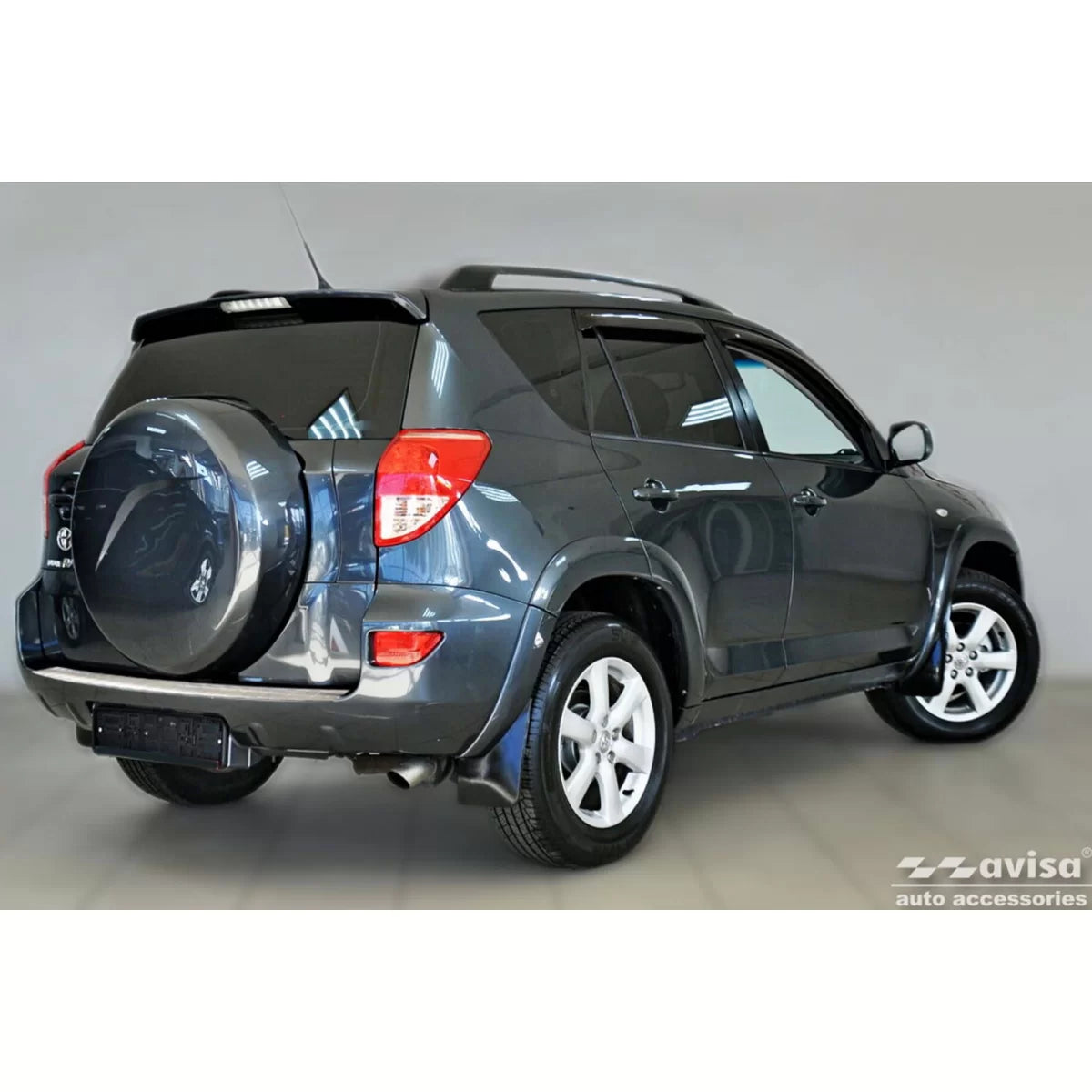 Paraurti Posteriore Cromato con Protezione Ruota di Scorta per Toyota RAV4