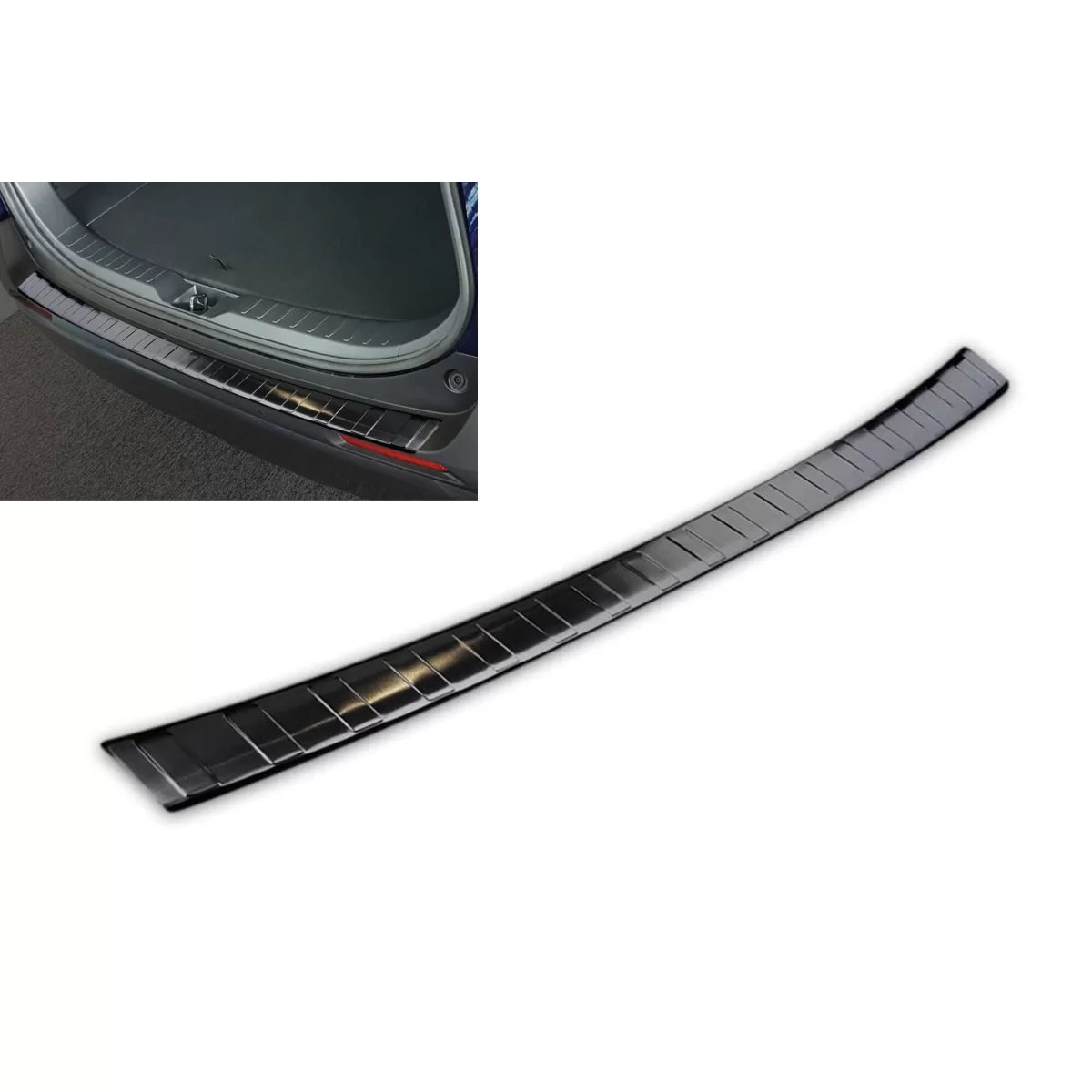 Paraurti Posteriore Protezione Nero Lucido per Toyota RAV4 dal 2018