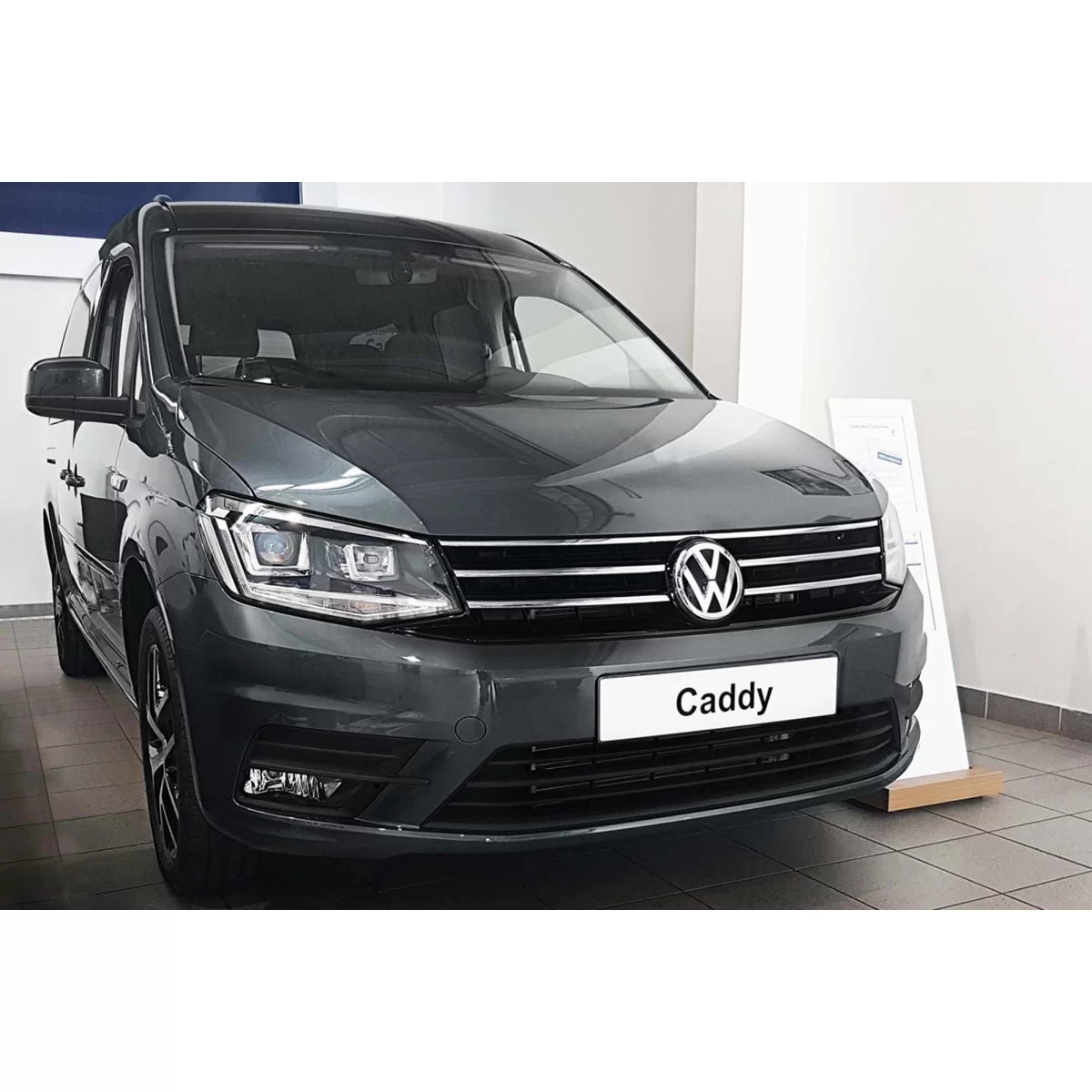 Paraurti Posteriore Protezione Nero Lucido per Volkswagen Caddy 2003-2020