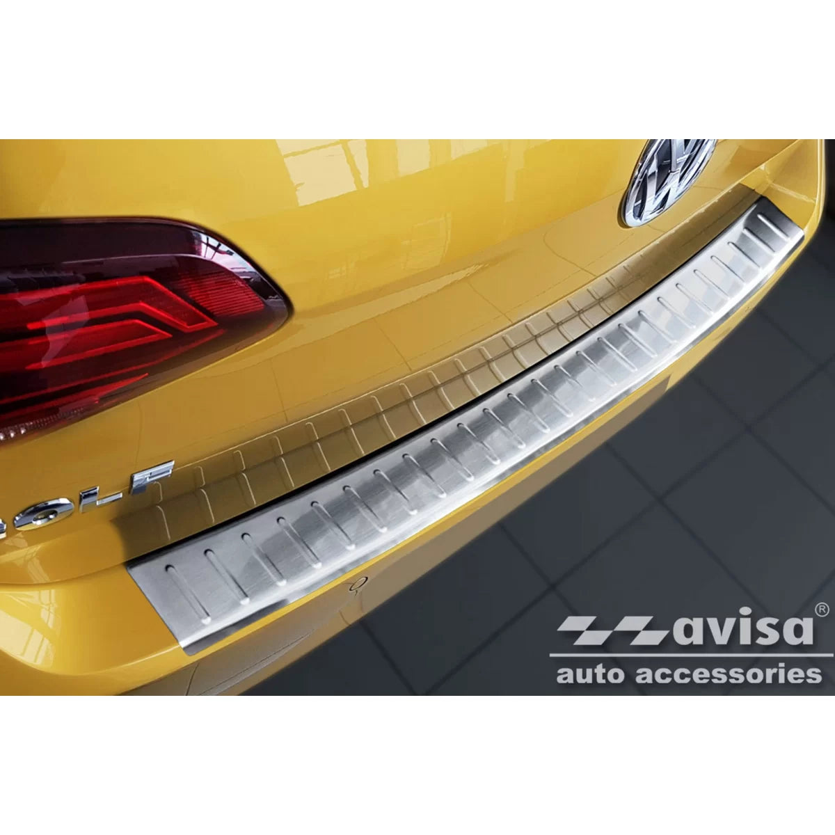 Paraurti Posteriore Protezione Cromata per Volkswagen Golf 7 2012-2019 3/5 Porte