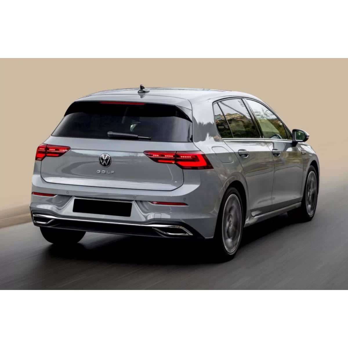 Paraurti Posteriore Protezione Cromata per Volkswagen Golf Viii 5 Porte dal 2019