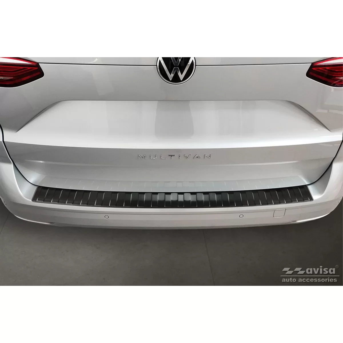 Paraurti Posteriore Protezione Nera per Volkswagen T7 Multivan dal 2022