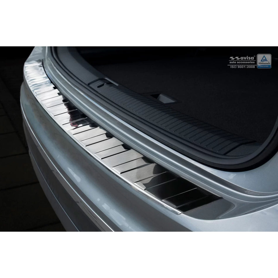 Paraurti Posteriore Protezione Cromata per Volkswagen Tiguan R-line Allspace
