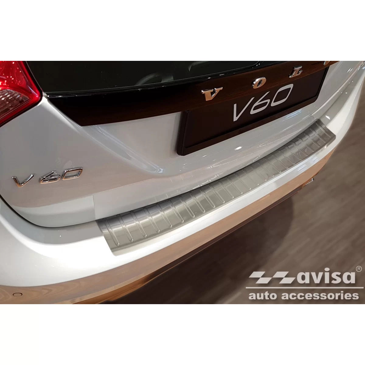 Paraurti Posteriore Protezione Cromata per Volvo V60 2010-2013 V60 Cross