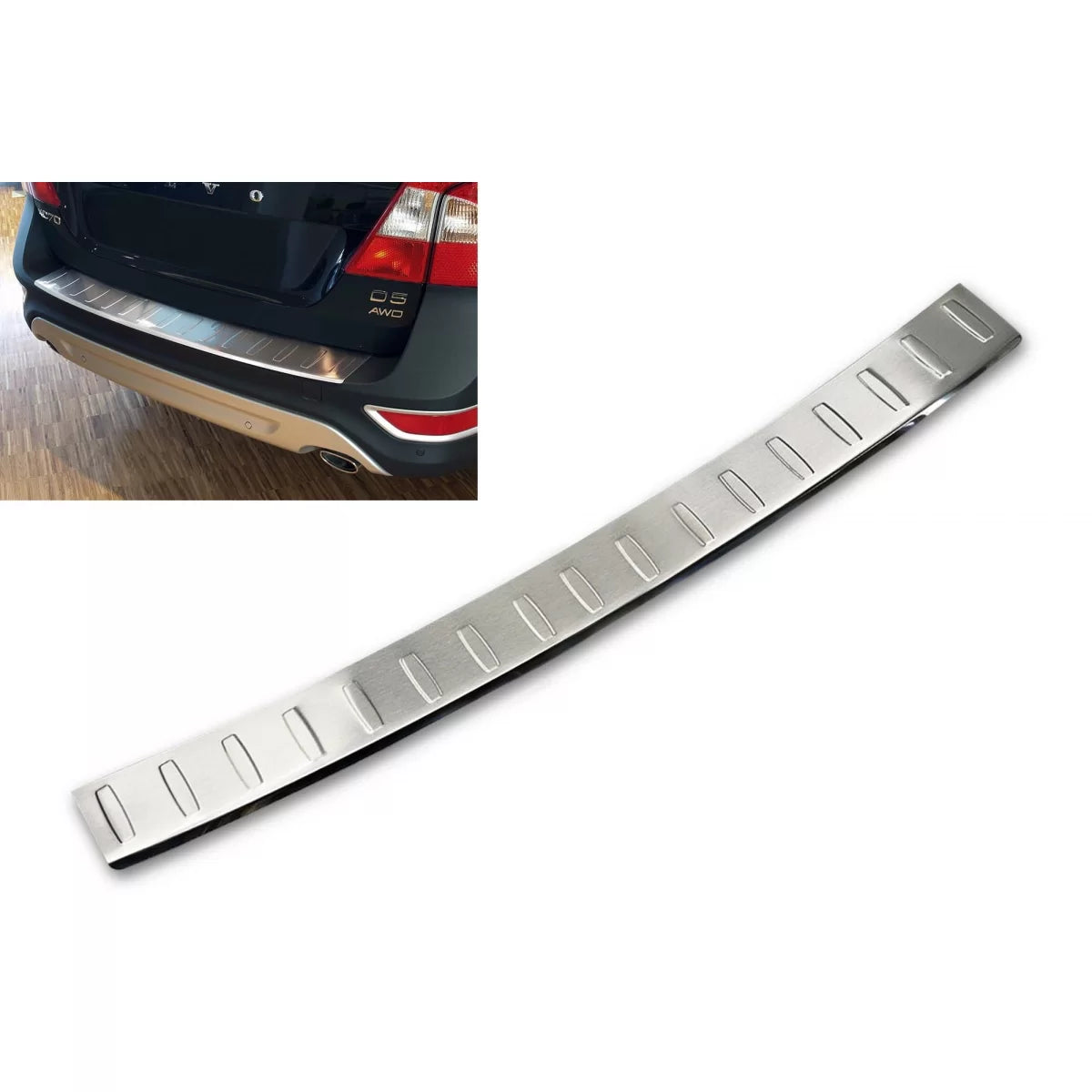 Paraurti Posteriore Protezione Cromata per Volvo XC70 2007-2013