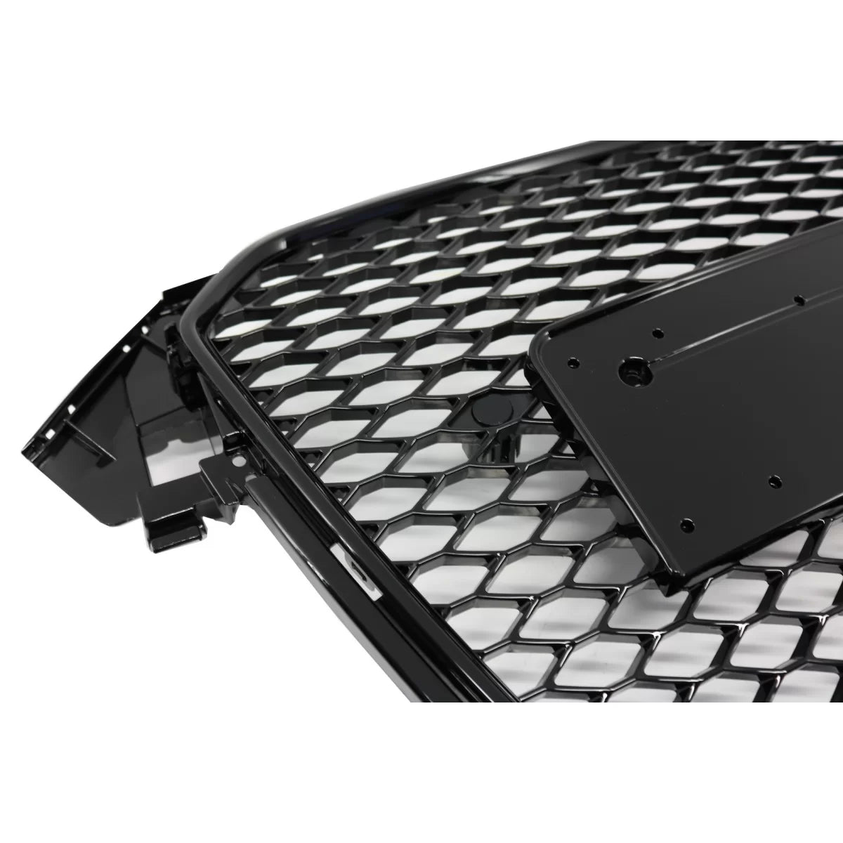 Griglia Anteriore Senza Logo RS Design Nido D'ape Piano Nero Audi A4 B8