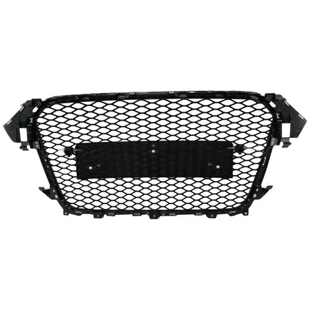 Griglia Anteriore Senza Logo RS Design Nido D'ape Piano Nero Audi A4 B8