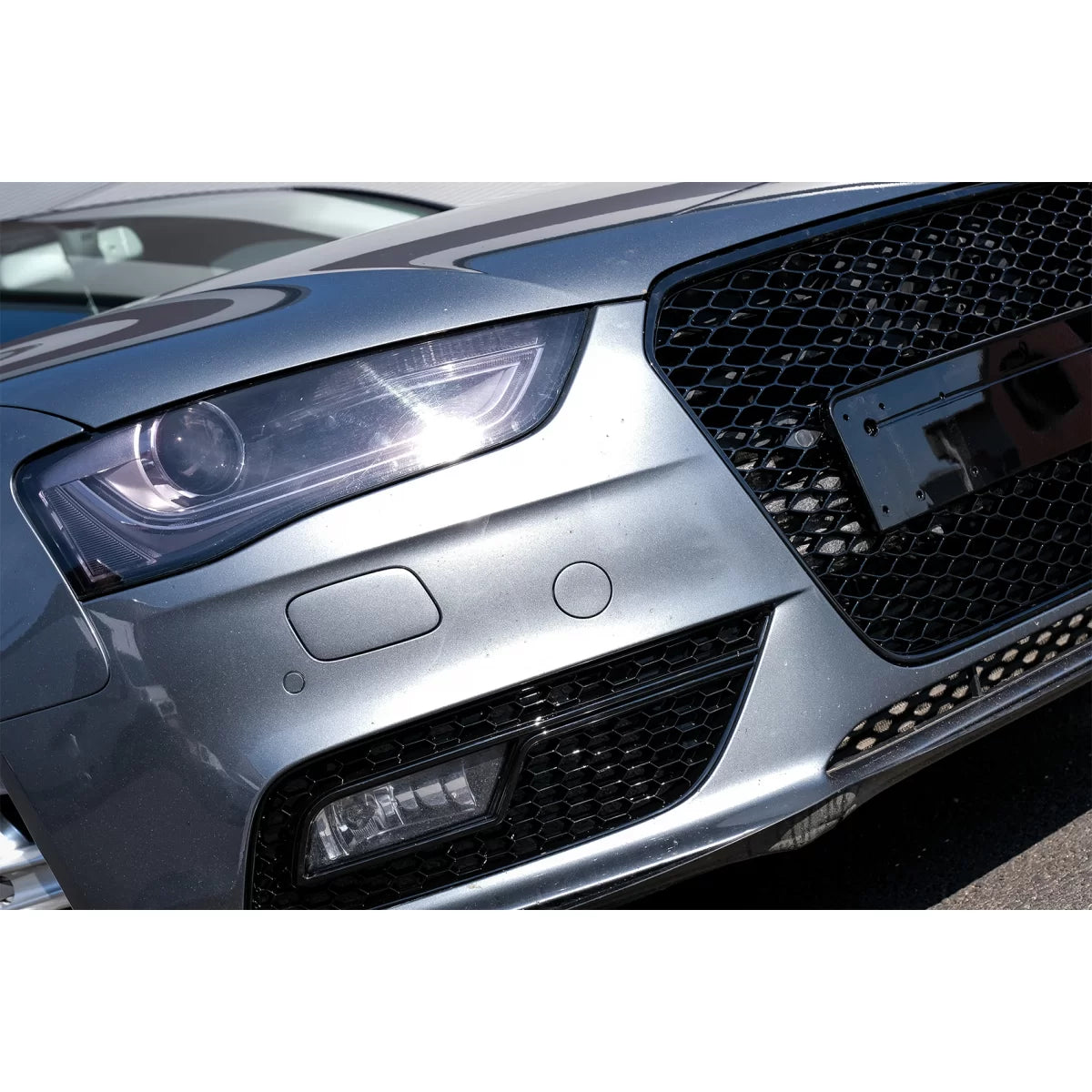 Griglia Anteriore Senza Logo RS Design Nido D'ape Piano Nero Audi A4 B8