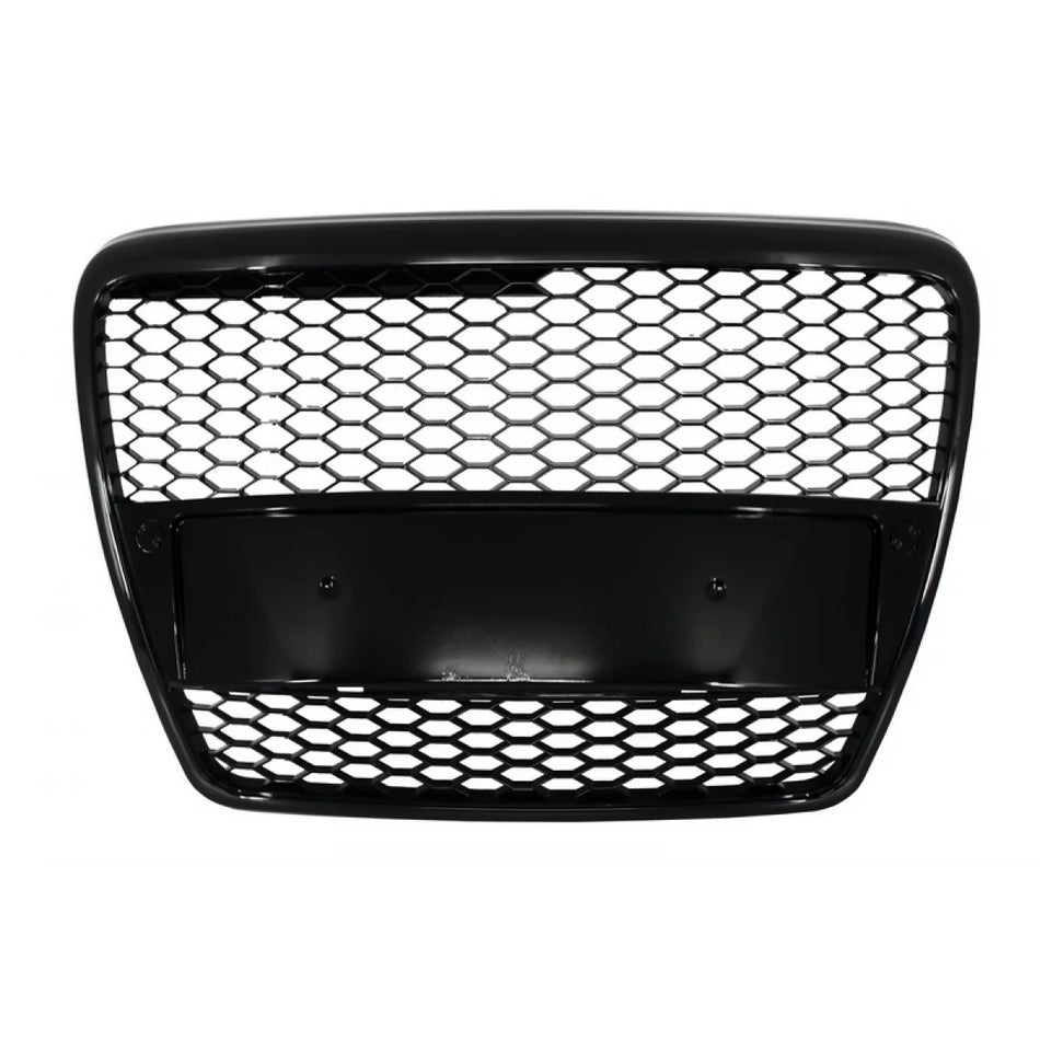 Griglia Anteriore Senza Logo RS Design Nero Lucido per Audi A6 4F 2004-2007 C6