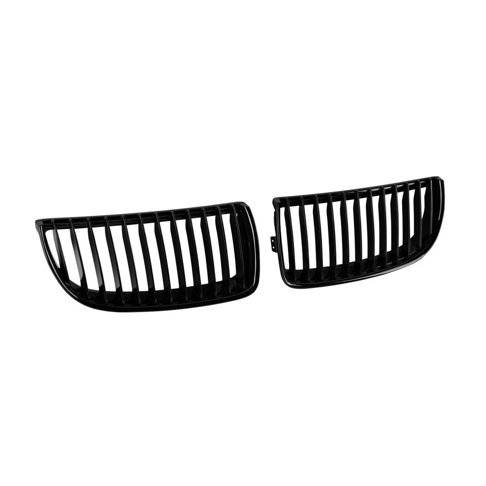 Griglia Nera Anteriore Doppio Rene per BMW Serie 3 E90 2005-2008