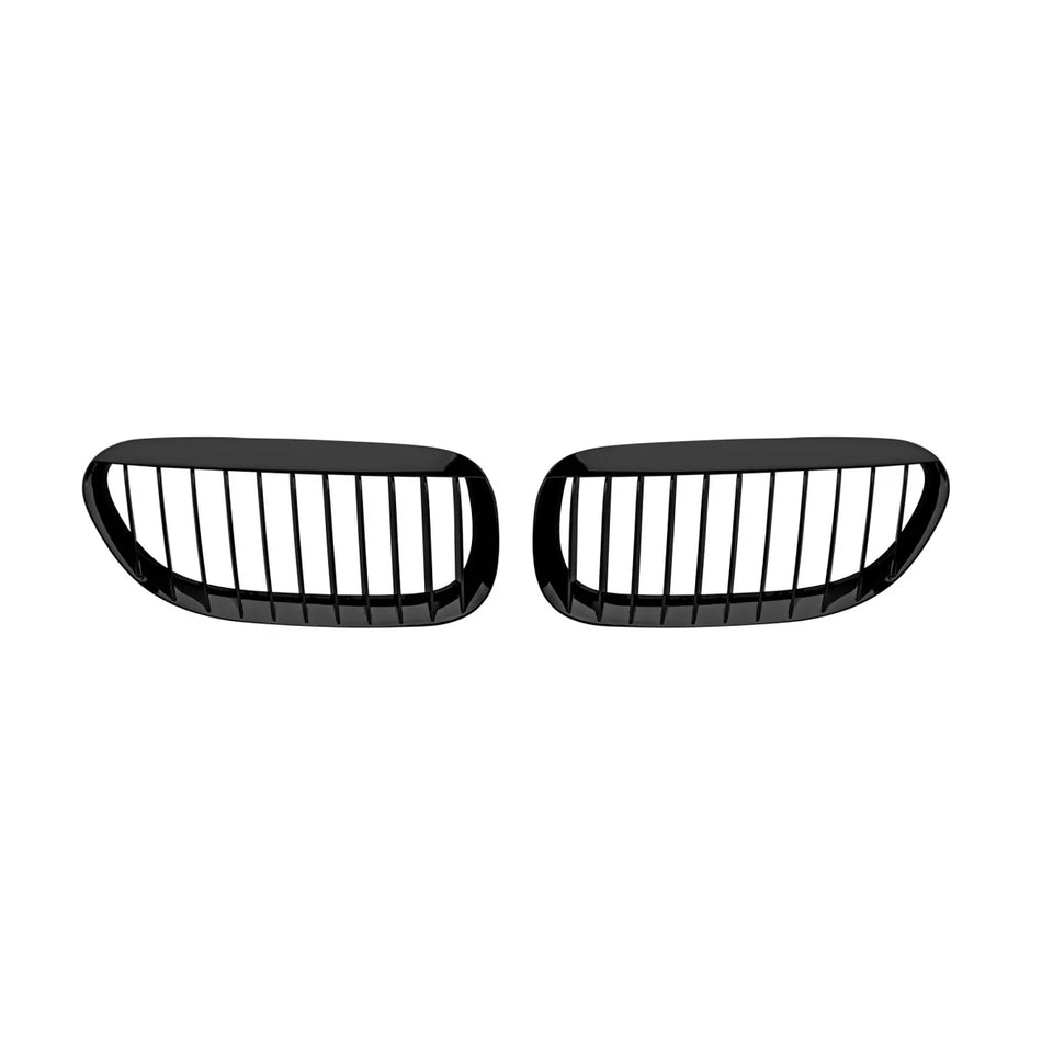 Griglia Nera Anteriore Doppio Rene per BMW Serie 6 E63 E64 2004-2011