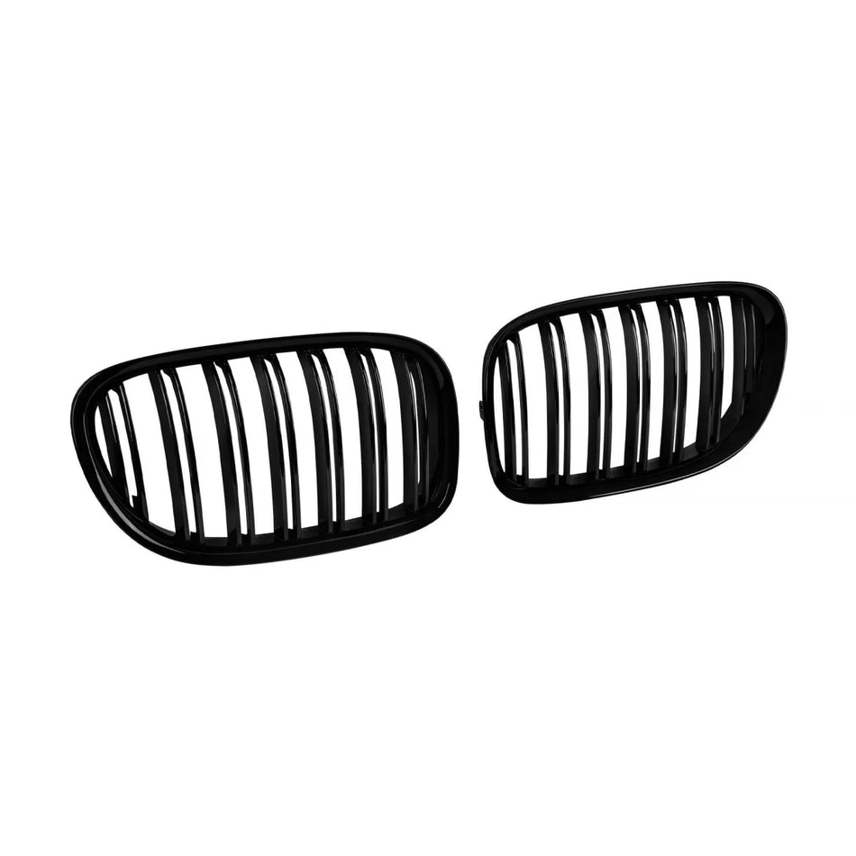 Griglia Nera Anteriore Doppio Rene per BMW Serie 7 F01 2008-2015