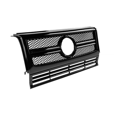 Griglia Nera Lucida Anteriore per Mercedes Classe G W463 1990-2012 G63 G65