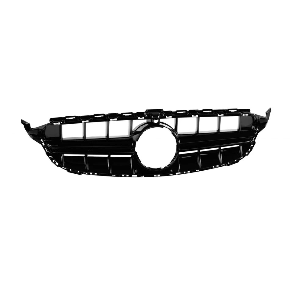 Griglia Nera Lucida Anteriore per Mercedes Classe C W205 2014-2019
