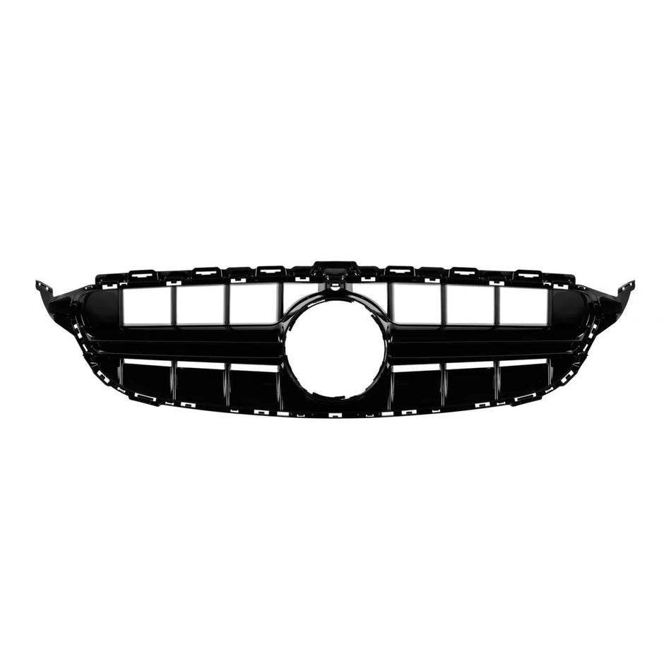 Griglia Nera Lucida Anteriore per Mercedes Classe C W205 2014-2019