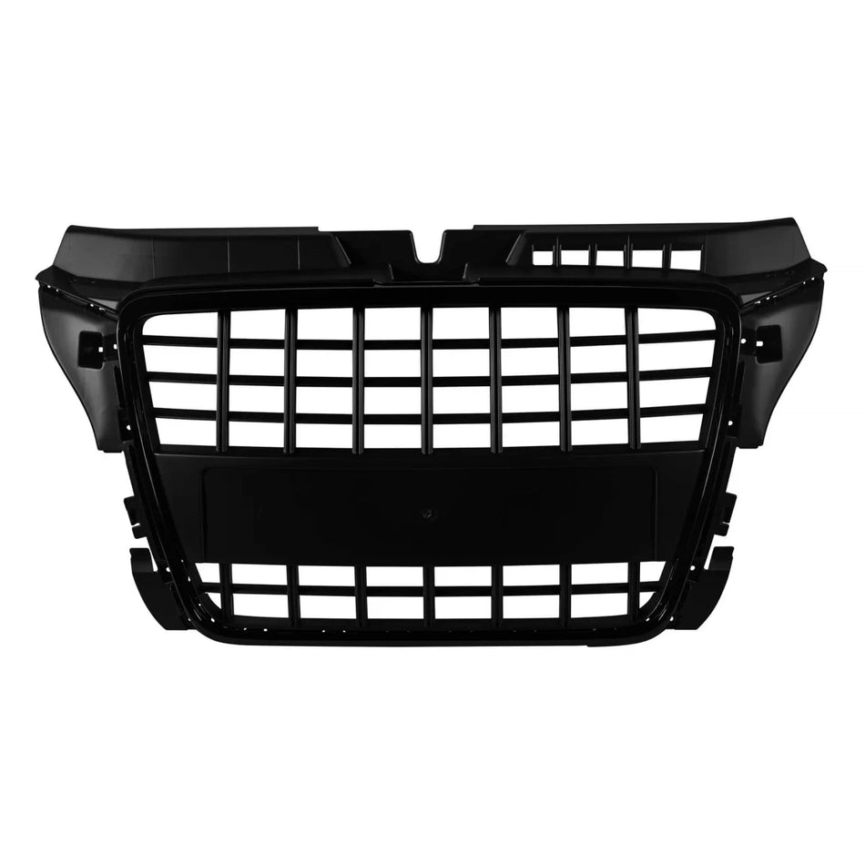 Griglia Nera Lucida Tipo S3 Anteriore Audi A3 2009-2012 Senza Sensori Parcheggio