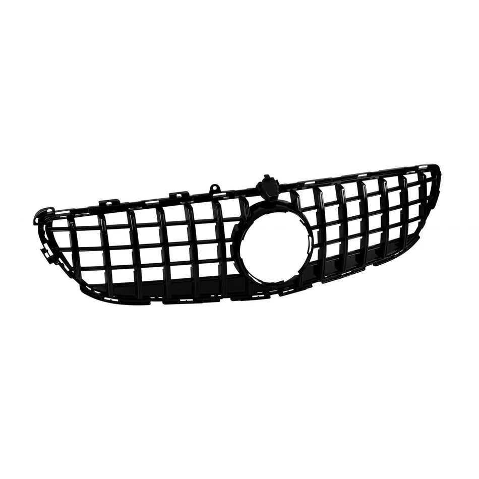Griglia Nera Lucida GT con Foro Telecamera per Mercedes CLS C218 2015-2018