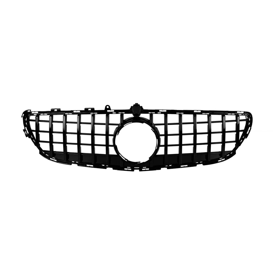 Griglia Nera Lucida GT con Foro Telecamera per Mercedes CLS C218 2015-2018