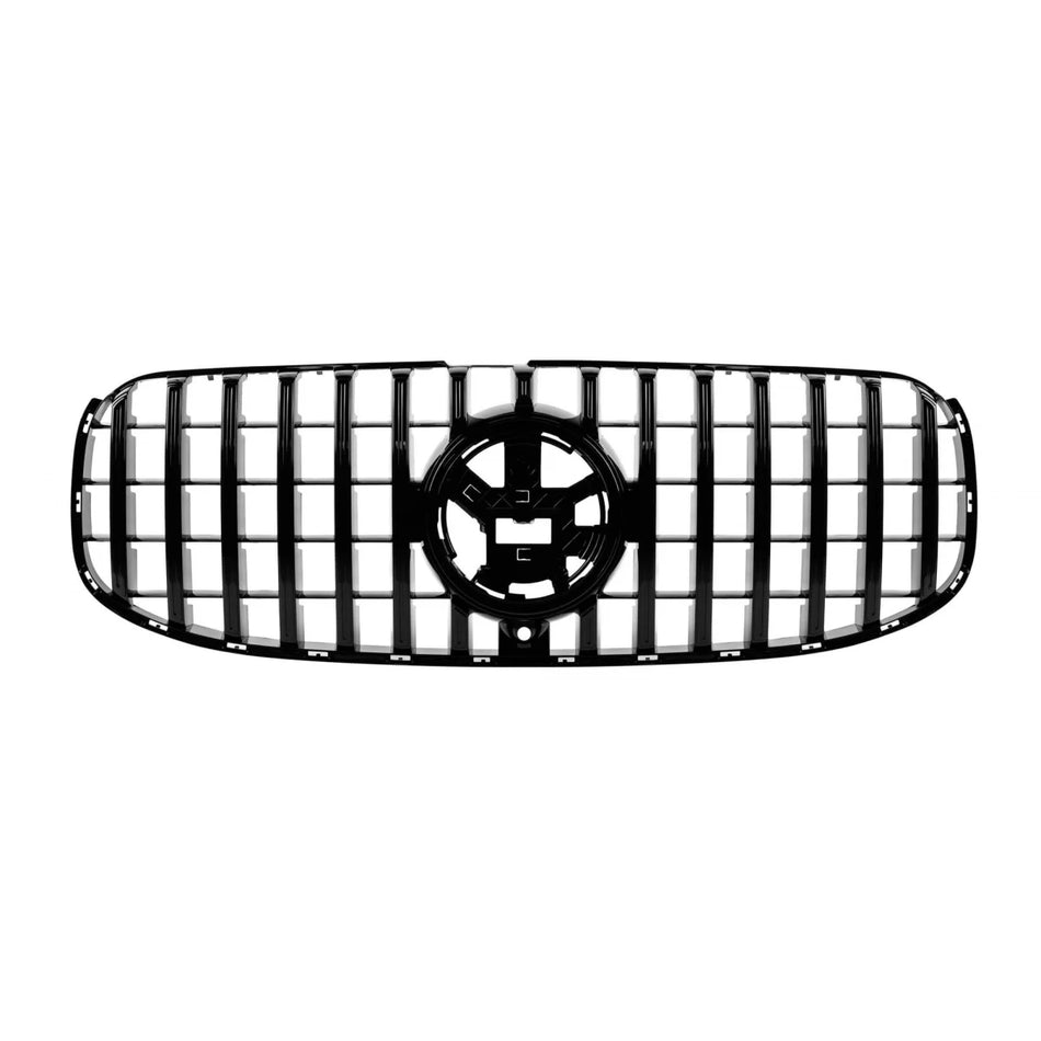 Griglia Nera Lucida GT per Mercedes GLS X167 2020-2023 Paraurti Anteriore 63 a