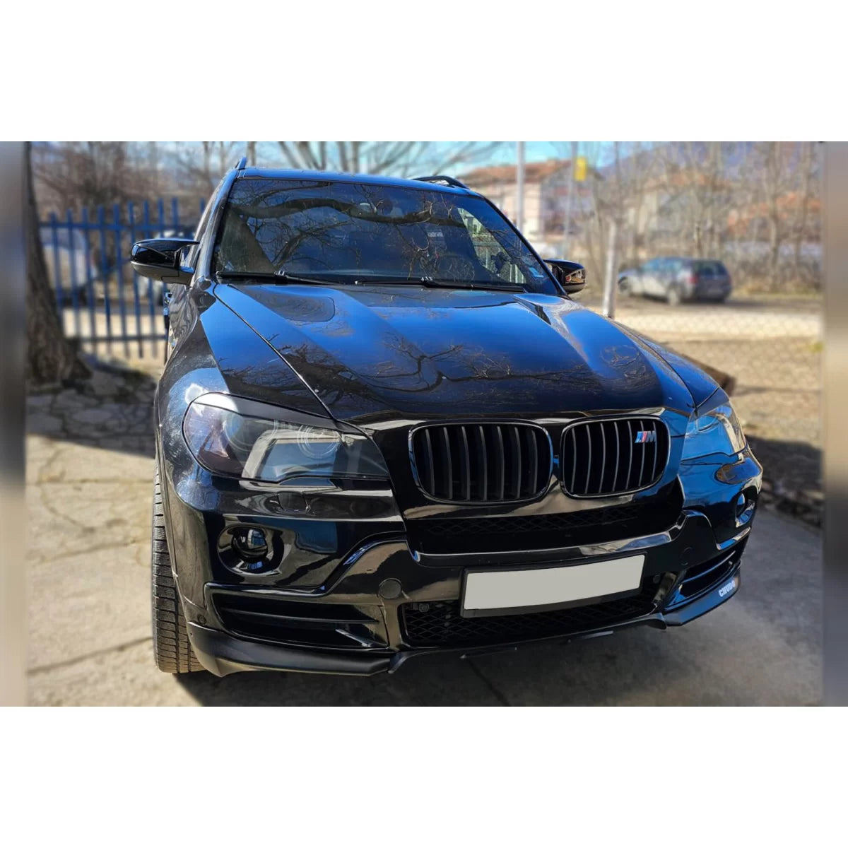 Griglia Anteriore Nera Lucida per BMW X5 E70 2007-2013 X6 E71 2008-2013