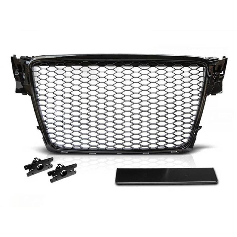 Griglia Nera RS Tipo Anteriore per Audi A4 B8 Berlina e Station Wagon 2008-2011