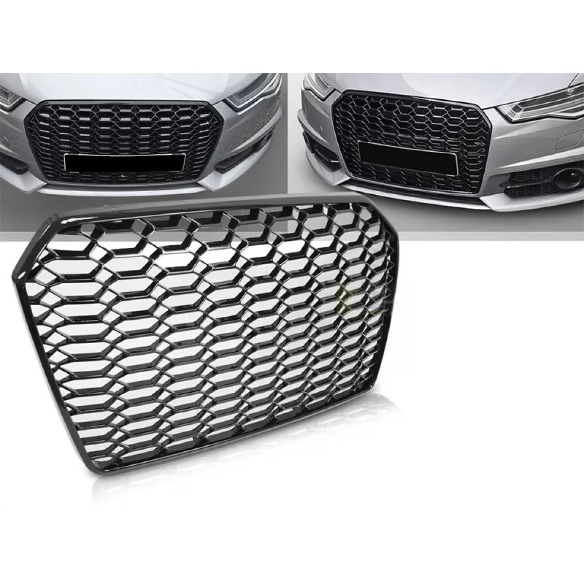 Griglia Anteriore Nera RS per Audi A6 C7 Berlina e Avant 2014-2018