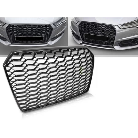 Griglia Anteriore Nera RS per Audi A6 C7 Berlina e Avant 2014-2018