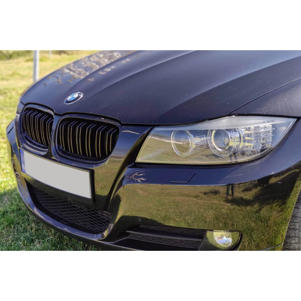 Griglia Nera Stile M3 Doppie Barre per BMW Serie 3 E90 2008-2012