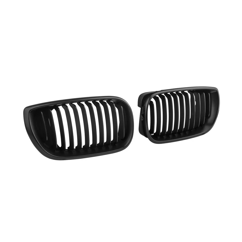 Griglie Nere Opache Anteriori per BMW Serie 3 E46 Berlina Touring 2001-2005