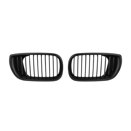 Griglie Nere Opache Anteriori per BMW Serie 3 E46 Berlina Touring 2001-2005