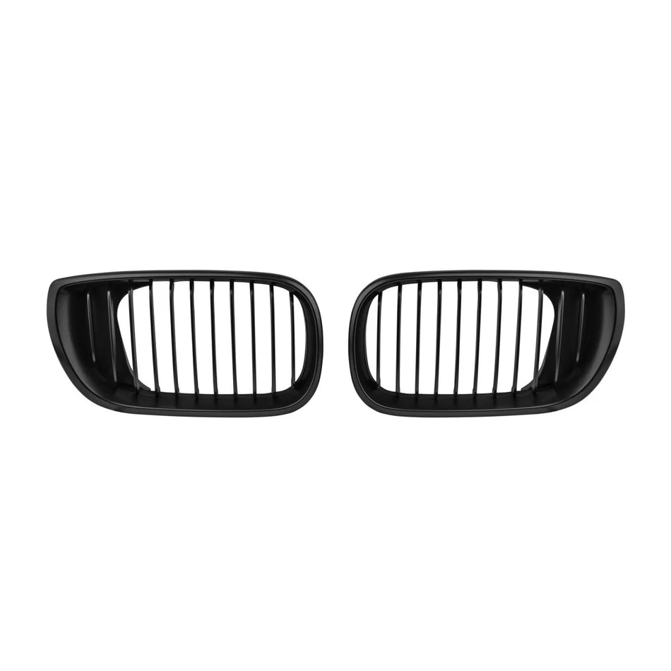 Griglie Nere Opache Anteriori per BMW Serie 3 E46 Berlina Touring 2001-2005