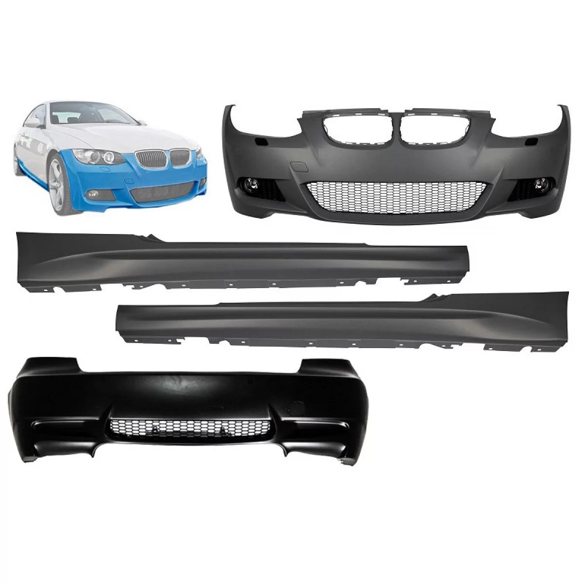 Body Kit Paraurti Sportivi M3 Look per BMW Serie 3 E92 E93 06-09