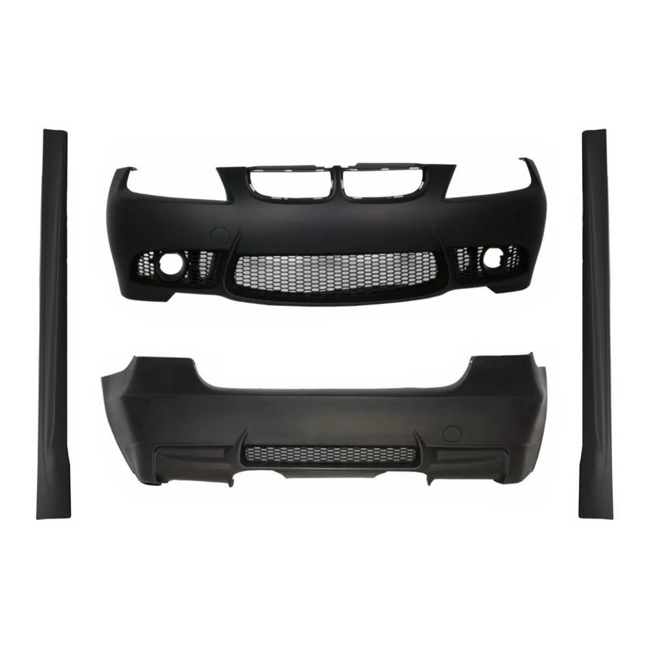 Body Kit Paraurti Anteriore Posteriore Minigonne M3 Design per BMW Serie 3 E90