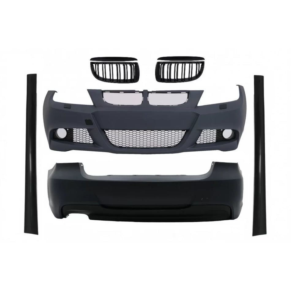 Body Kit Paraurti Anteriore M-technik Nero Lucido per BMW Serie 3 E90 2005-2008