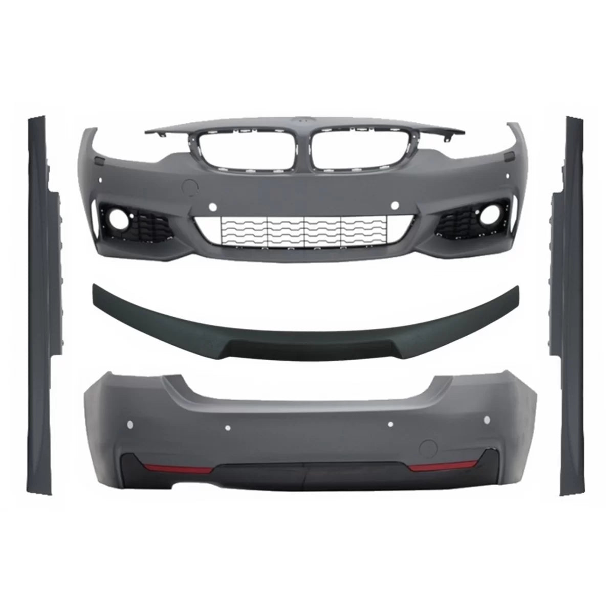Body Kit con Spoiler Posteriore Opaco Sport per BMW Serie 4 F32 dal 2013