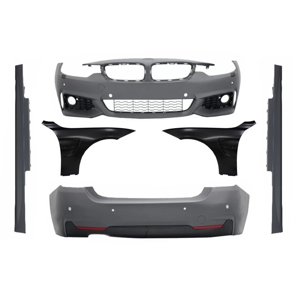Body Kit con Parafanghi Anteriori Sport per BMW Serie 4 F32 F33 2013>