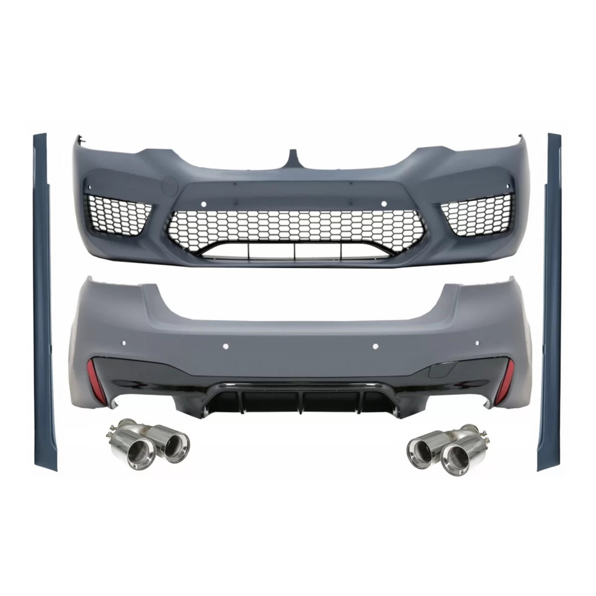 Body Kit Paraurti Anteriore M5 Design con Terminali Scarico BMW Serie 5 G30