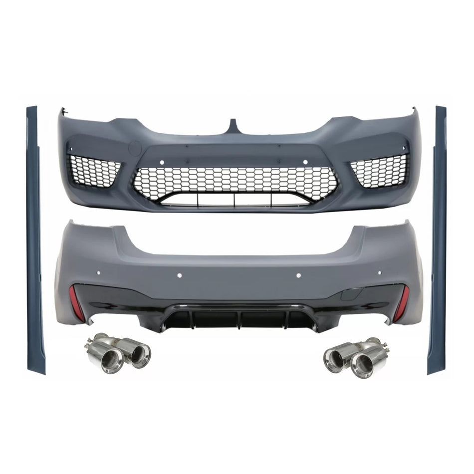 Body Kit Paraurti Anteriore M5 Design con Terminali Scarico BMW Serie 5 G30