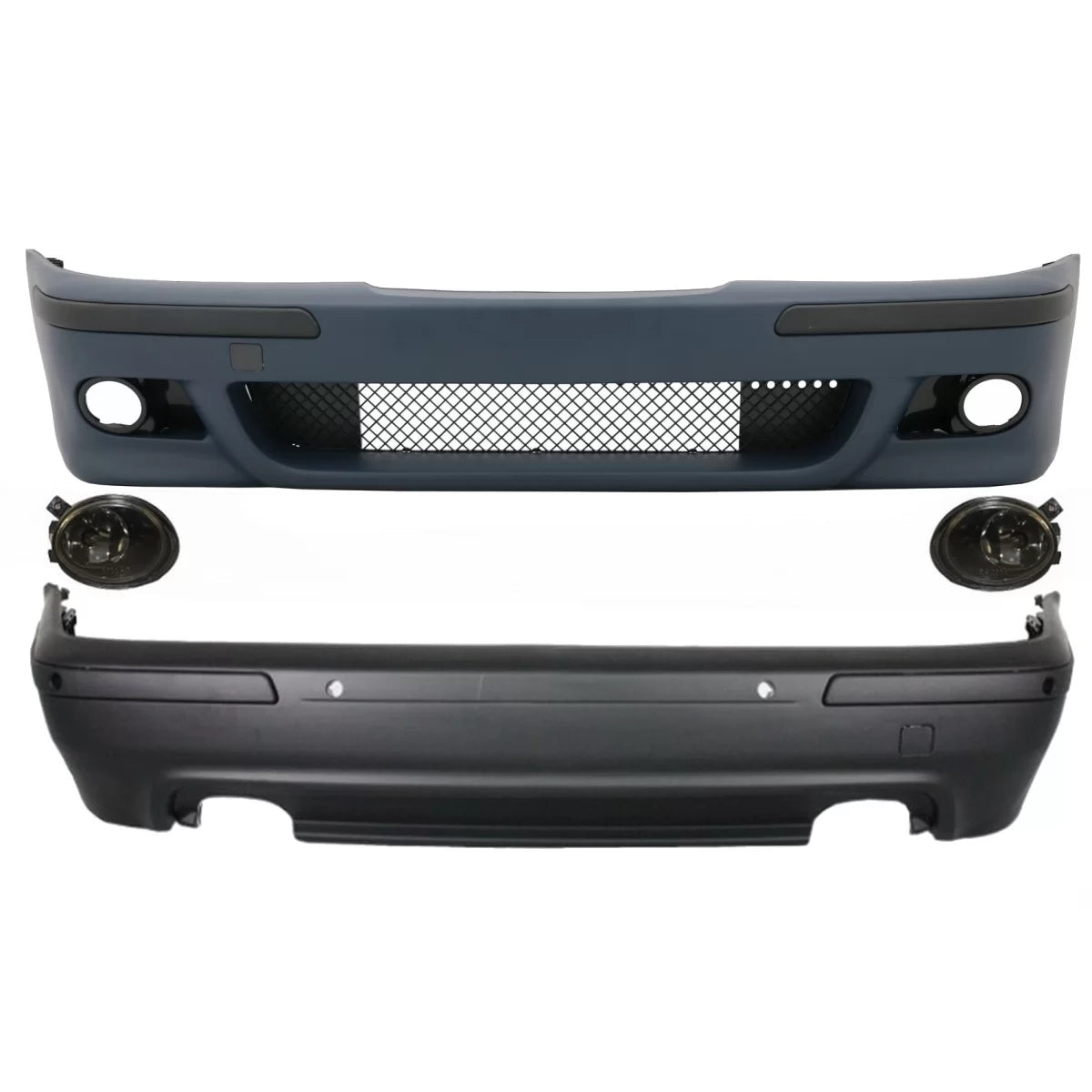 Body Kit Paraurti Anteriore con Luci Fendinebbia Doppio Scarico BMW Serie 5 E39