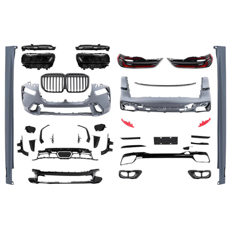 Body Kit Anteriore per BMW X7 G07 2018-2022 Conversione LCI 2023 M Design