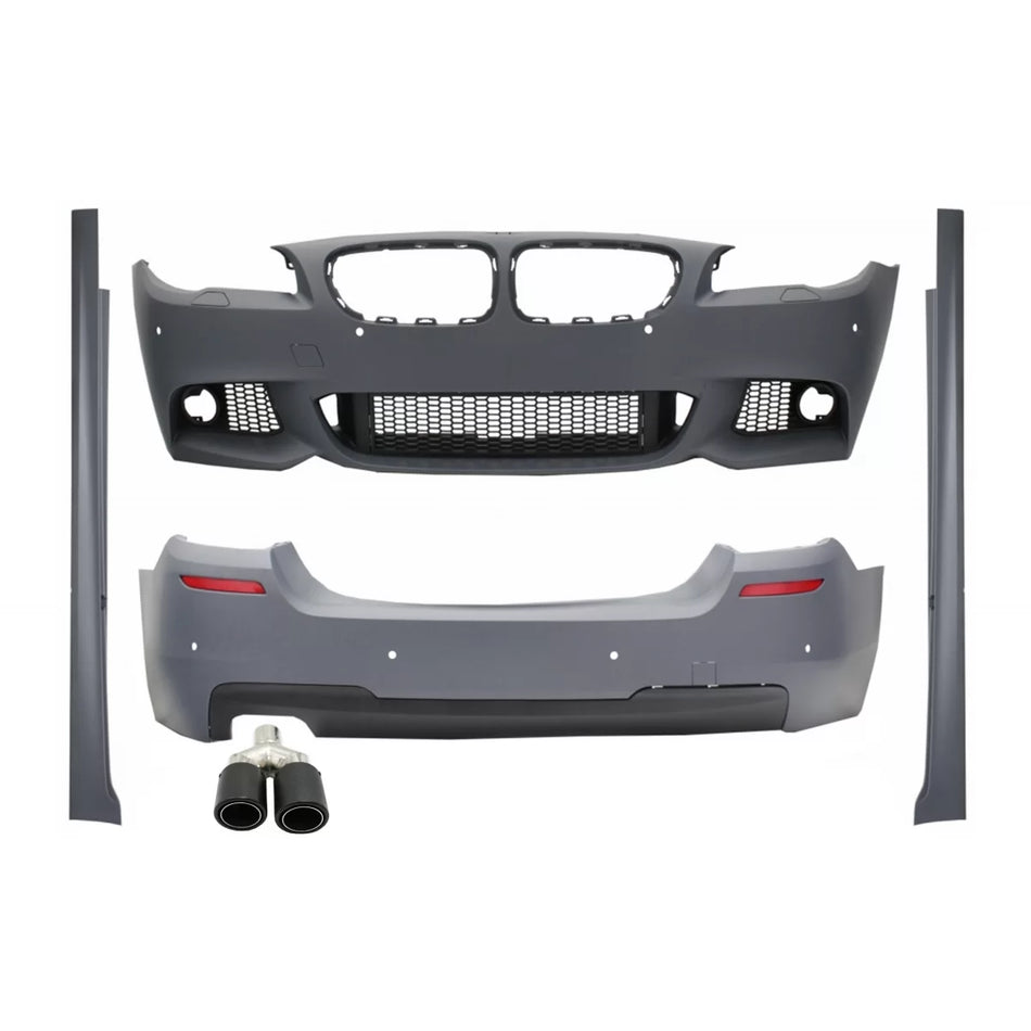 Body Kit con Terminale Scarico Carbonio Opaco 5,8 cm Sinistro per BMW Serie 5