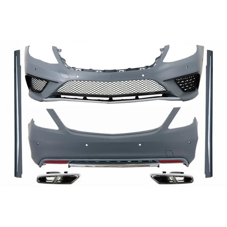 Body Kit con Terminali Scarico Cromati per Mercedes Classe S W222 2013-2017 S63