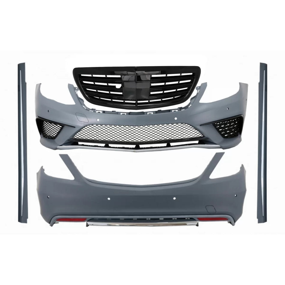 Body Kit con Griglia Anteriore Nera per Mercedes Classe S W222 2013-2017 S63